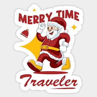 Cheerful Santa Christmas Sticker